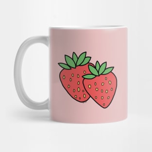 Double Strawberries Mug